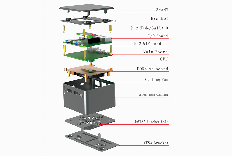 派勤空间魔法系列,C-BOX-M2单网迷你主机 派勤空间魔法系列,C-BOX-M2单网迷你主机